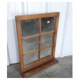Window Pane Mirror Shelf, 24x30" high