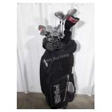 Ping Golf Bag with several misc Clubs