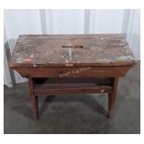 Stool Step piece, carpenters or farriers style