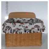 1999 Longaberger Basket, complete with protector,