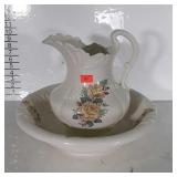 Ceramic Pitcher & Bowl Set