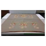 Material piece, floral decor 54" squared