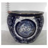 Lovely Blue Chinese Fish Bowl 16" Planter