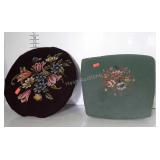 Two needle point Chair Seats