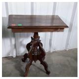 Parlor Lamp Table, victorian pedestal finial base