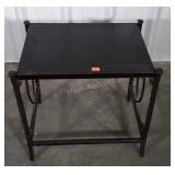 Accent Side Stand, metal twist pattern legs on