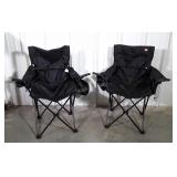 Two Folding Camping Black color with storage