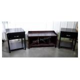 3 pc Furniture Blue Light Special Lot. Coffee