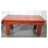 Pine Bench Seat 2x4 & 2x6 pine board made. Make a