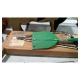 Camping shovel and 21 inch bow saw