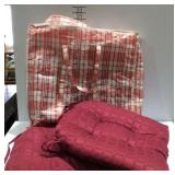 4 chair cushions with carry bag
