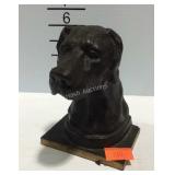 Single dog bookend