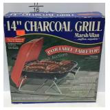 14" Charcoal Grill, portable tabletop style in box