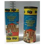 Two containers of Lincoln Logs, not sure if it