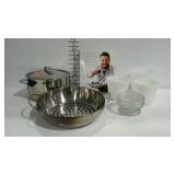 Houseware- 3 Fire King hobnail milk glass planters