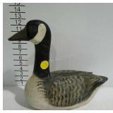 Goose decoy, wooden - has repaired neck