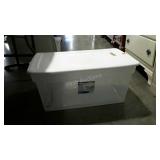 Sterilite tote with lid, 90 qt.