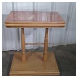 Accent Stand, marble top table with unique double
