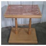 Accent Stand, marble top table with unique double