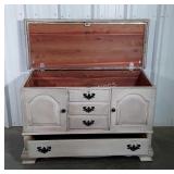 Lane Cedar Blanket Chest, painted exterior to