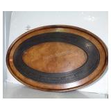 Butlers Serving Tray Table Top. Brass decor inner