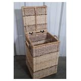 Wicker Clothes Hamper. Seller code U2