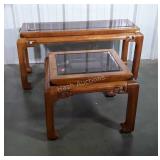 Asian Decor Table Set, sofa table, and end table,