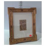 Framed piece of fabric, nice frame that can stand