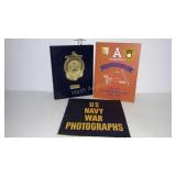3 Military books - "US Navy War Photographs",