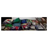 Gamers group lot, books on gambling, poker chips,