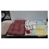 Cushions and linens, chair cushions, vintage tea