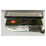 Knife - Cross Fire fixed blade knife with fire rod