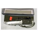 Knife - Cross Fire fixed blade knife with fire rod