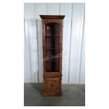 Curio Display Cabinet. Full view top glass