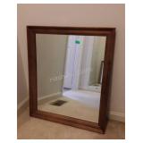 Maple Framed Mirror, 26x30"