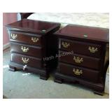 Sumter Furniture, pair of Nightstands, mahogany