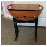 Accent Side Stand. Lightweight drop leaf with