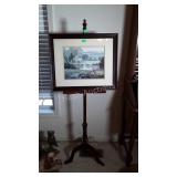 Easel with Print, framed wall decor print of