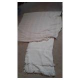 Two Spreads, bed spread coverlet, and lap blanket