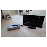 LG 26 inch flat screen TV with remote, and vhs