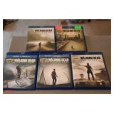 Set of 4 Blue Ray Discs, Walking Dead seasons 1-5