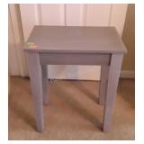 Gray painted Side Stand, 19x12x24" tall
