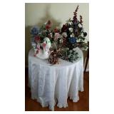Home decor grouping. Faux floral in assorted