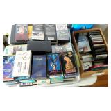 Lot of mixed media. Mostly VHS movies and music