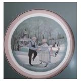 P. Buckley. Moss. Framed print, signed 1989,