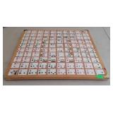 Decorative Playing Card Table Top Board, 22x22"