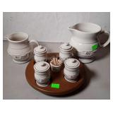 Longaberger pottery accessories, lazy Susan with