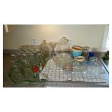 Glassware. Martini and sundae glasses, serving