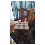 Single Side Chair, modern oak framed Acorn top