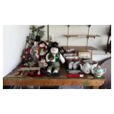 Group lot, includes Christmas snowman, Christmas